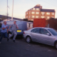 M. (Female, 11Yrs Old, Traveller Site, London), Two Boys running through the Distance